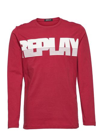 Long-Sleeved T-Shirt Red Replay