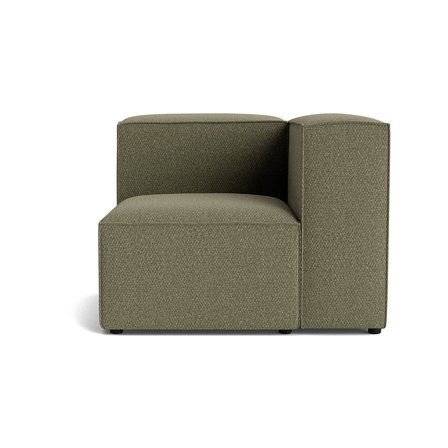 Lissabon Højrevendt Hjørnemodul Sofa - Nordic Grøn - Modulopbygget Design med Kvalitetsstof & Skum - 100x100x72cm