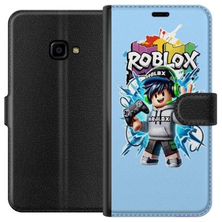 Yhteensopiva Lompakkokotelo Samsung Samsung Galaxy Xcover 4 Värikäs Roblox-hahmo, jossa ohjain ja energinen splash art -suunnittelu, täydellinen la