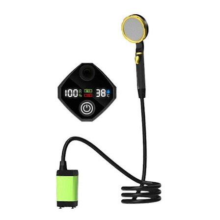 7800mah Portabel Duschpump Uppladdningsbar Elektrisk Duschpump Grön