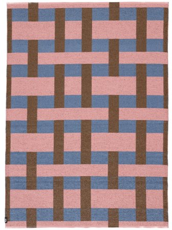 Washable Indoor/Outdoor Rug Checkered Checkson Pink/Multicolor Small