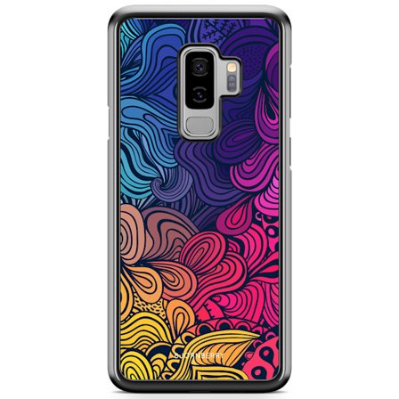 Bjornberry Skal Samsung Galaxy S9 Plus - Retro Blommor