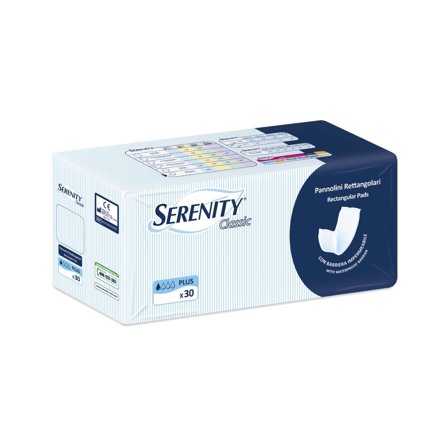 Serenity Classic Pannolone Rettangolare Con Barriera 30 Pezzi