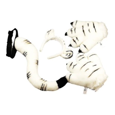 Anime Kostyme Dyrepote Plysjhansker Søte Ører Hodebånd Voksen Barn