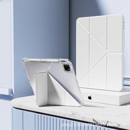 Fodral för iPad Pro 2020/2021/2022 12.9" Granny Gray Y-Fold Multi-Angle Support 10th