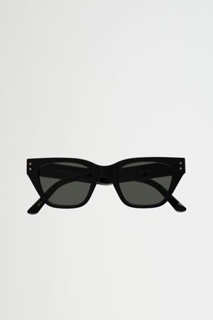 Memphis Black - green solid lens