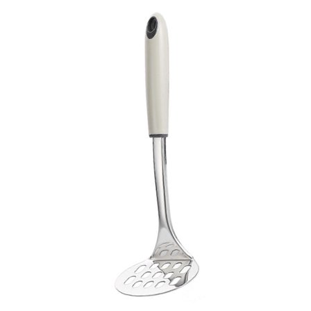 Potato Masher Stainless Steel Heavy Duty Food Grade Comfortable Mashed Smooth Potato Press Kitchen Accessories