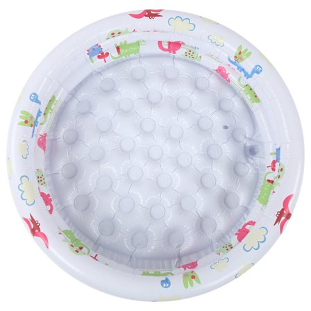 90 cm Babybadebasseng med dinosaurmønster, rund oppblåsbar vannspillbasseng for barn