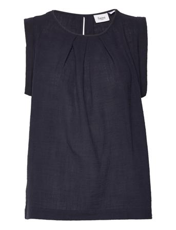 Monicasz Top Blus Ärmlös Blå Saint Tropez