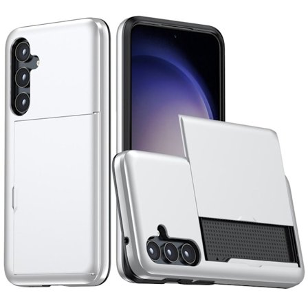 Samsung Galaxy S25 Plus Skal med kortplats - Silver