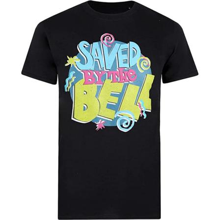Saved By The Bell Herr Logotyp T-shirt M Svart