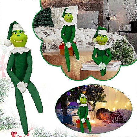 Julefestpynt The Grinch Elf Plyslegetøj Juletræ Hængende Dekoration (FMY)