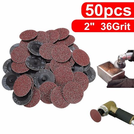 50 kpl 36 Grit 2'' Roll Lock Hiomapaperi Hiomalaikat R Roloc Hiomakone Hiomatarvikkeet