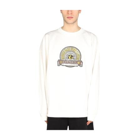 Diesel, Sweatshirts Wit, Heren, Maat:S
