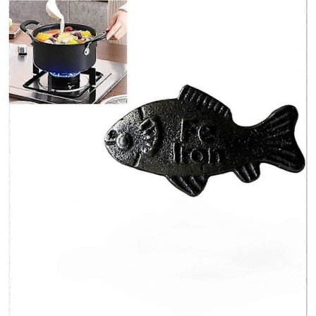 Lucky Iron Fish, Støbejerns fisk til jernberiget madlavning, Tilføj naturligt jern til mad & vand, Effektivt og sikkert genanvendeligt 