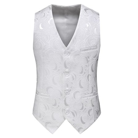 Herrevest Slim Fit Paisley Mænds Suitvest