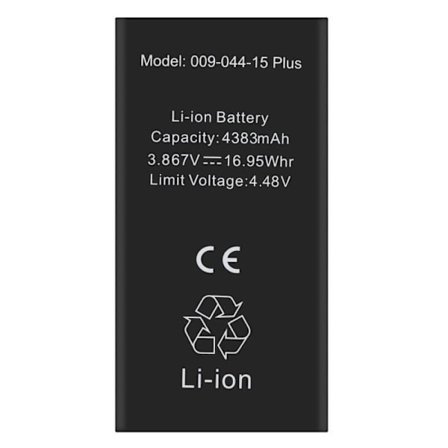 Batteri utan BMS för iPhone 15 Plus 4383mAh - AVIZAR - BAT-BMS-15M - Svart - Lithium Jon - 3,7 V