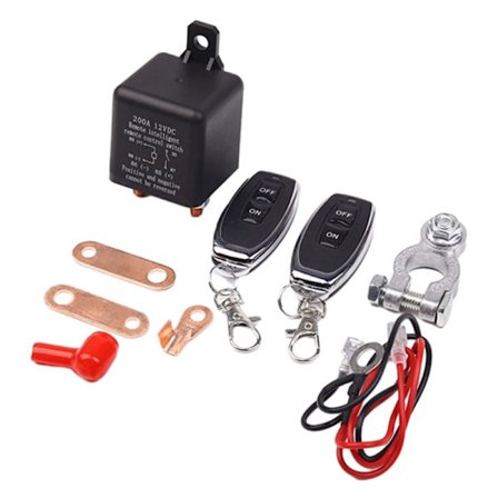 12V 200A Auto Battery Kill Switch Batteriströmbrytare Koppla ur med fjärrstyrd batteriavstängningsbrytare Isolator