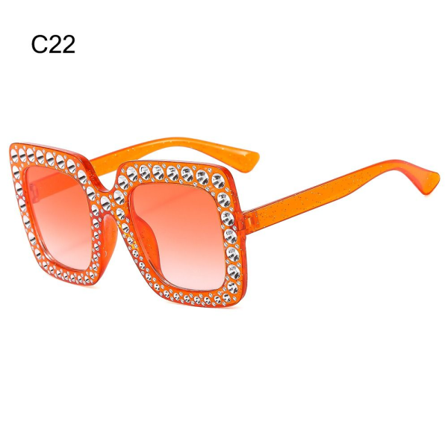 Crystal Oversized solbriller Diamond solbriller C22 C22 C22