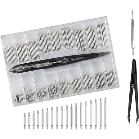 144 Stykker Ur Fjederstænger, Ur Remstifter, 8-25mm Urrem