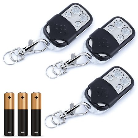 Universal portåpner fjernkontroll, frekvens 433.92 Mhz 3 stk