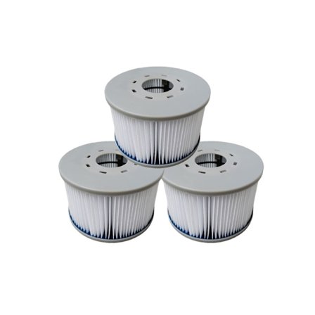 3-pak filtre til oppustelige MSPA-spabade, Ø106 cm - 3 udskiftningsfilterpatroner til oppustelige MSPA-spabade.