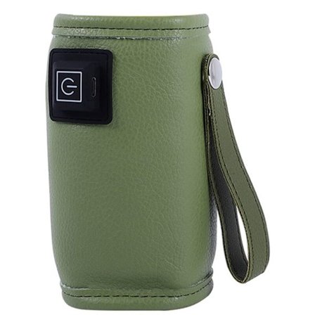 USB Melkevarmer Reisevogn Isolerte Bag Babyflaske Varmer for Utendørs Sikkerhet -Grønn