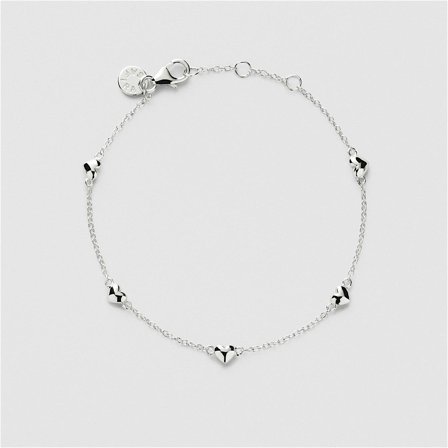 Solid Puffy Hearts Bracelet