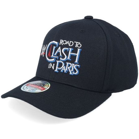 Mitchell & Ness - Svart adjustable Keps - Clash In Paris Wwe Black Adjustable @ Hatstore