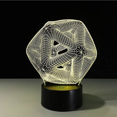 Flera Star Wars Death Star Led 3d Night Lights Creative Ambient Light Skrivbordslampa Hem