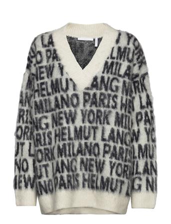 Logo Vneck.allover 1 Patterned Helmut Lang