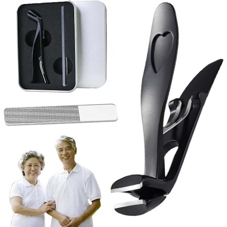 Negleklippere, Negleklippere for eldre, Ergonomiske negleklippere store for eldre, Negleklippere neglefilsett - WELLNGS