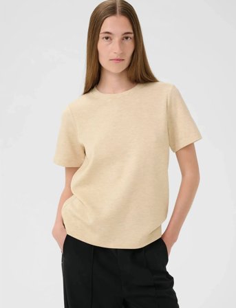 InWear Vincentiw Melange Karmen T-Shirt - Cream - XL