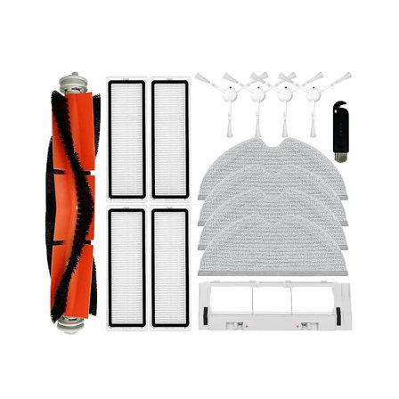 För Xiaomi Robotdammsugare / Mopp 2 / Mopp 2 Pro+ / 1c 2c 1t Xmstjqr2c Huvudsidoborste Hepafilter Torka C