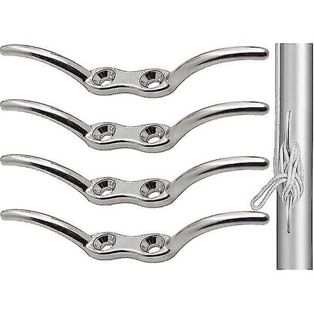 Båtklemme Fortøyningsklemme Blind krok klemme Mast tauklemme Rustfritt stål Båtau klemme for markiser tau Yacht Dock dekk base Marine båt feste A