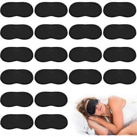 Sovemaske 30 stk. Øjenmaske Silke Sovemaske Blindfold til Kvinder Mænd, Bærbare Sovebriller med Elastiske Stropper