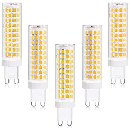 12W G9 LED-lampa Varmvit 3000K, motsvarar halogenlampa 100W, 360° bred strålvinkel, ej dimbar