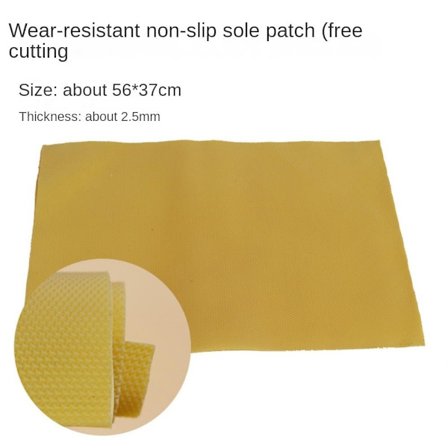 Sko Mat Klistremerker Gummi Skostykker GUL