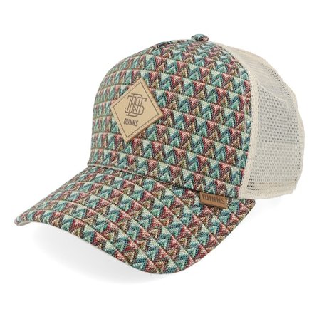 Djinns - Multi trucker Cap - Hft Cap Colour Triangle Khaki A-Frame Trucker @ Hatstore