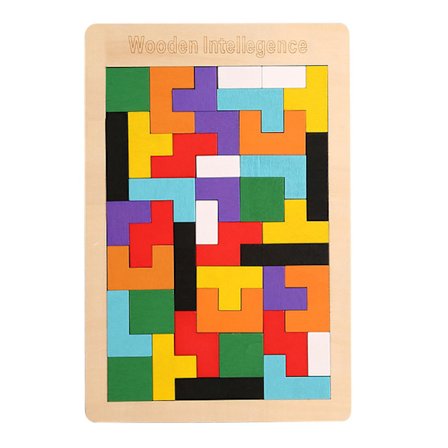3D Tangram Tetris -peli Matemaattinen lelu Venäläiset palikat Puzzle Jigsaw Koulutuslelut