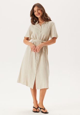 Pieces Pcpia 2/4 MIDI SHIRT DRESS Klær