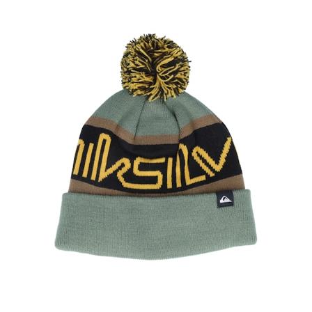 Quiksilver - Vert pom Bonnet - Kids Summit Beanie Laurel Wreath Green Pom @ Hatstore