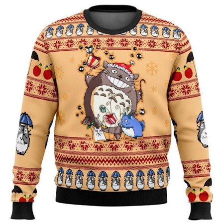 Julesweater, 3D Print Julekarneval Unisex Mode Afslappet Crewneck Sweatshirt - WCHZWL17 - S Størrelse