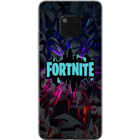 Kompatibelt Mobildeksel til Huawei Huawei Mate 20 Pro Inspirert spilllogo design med eksplosive former, neonlys og dynamisk energi for moderne spiller