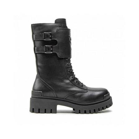 Pinko, Lace-up Boots Zwart, Dames, Maat:37 EU