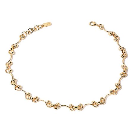 Halsband med hänge för kvinnor 18k guldpläterad kedja Halsband Modehalsband Guld Halsband för kvinnor