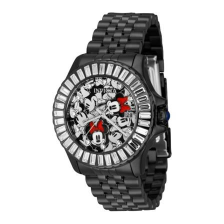 Invicta Watches Disney - Minnie Mouse 41354 Women's Quartz Watch - 38mm svart, Dam Klockor, Dam, Storlek: ONE SIZE