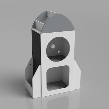 Børne-raketbogreol med tavler – hvid