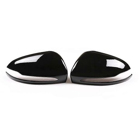 LHD Bil Backspegelkåpa Trim för C W205 E W213 GLC-Klass X253 S Klass W222(Svart)-Perfet