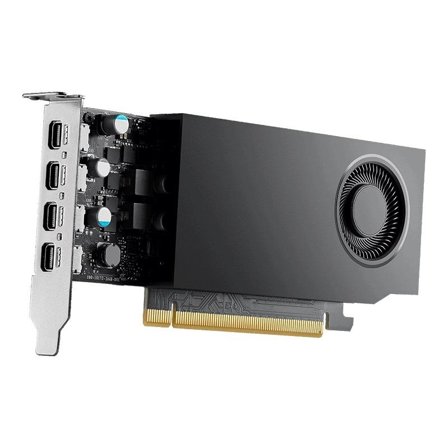 NVIDIA RTX A1000 - 8 GB GDDR6 - PCIe 4.0 x8 låg profil - 4 x Mini DisplayPort